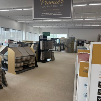 Another view from inside our flooring showroom